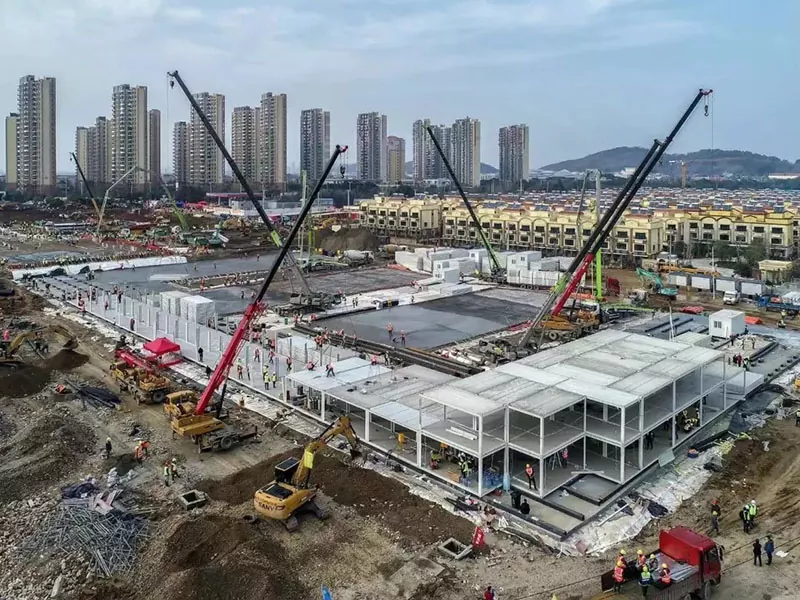 मॉड्युलर स्टील स्ट्रक्चर हॉस्पिटल बिल्डिंग