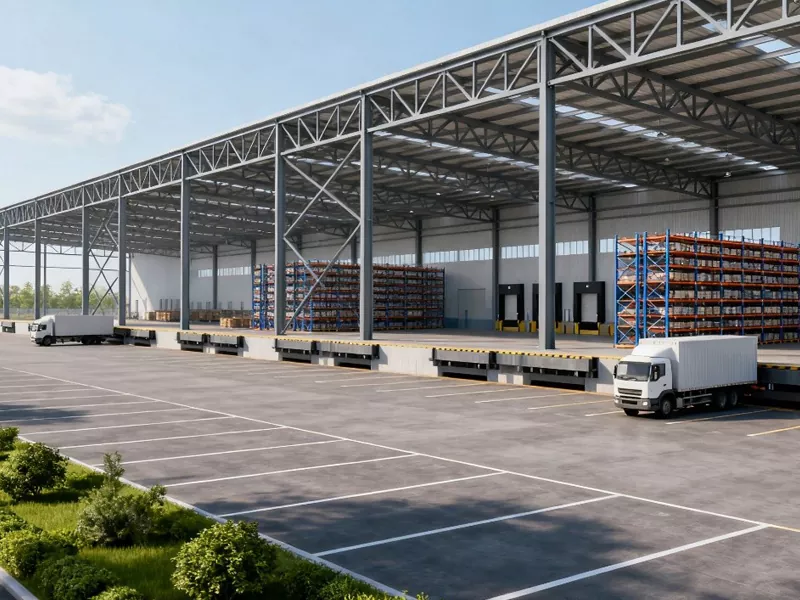 स्टील स्ट्रक्चर वितरण केंद्र इमारत